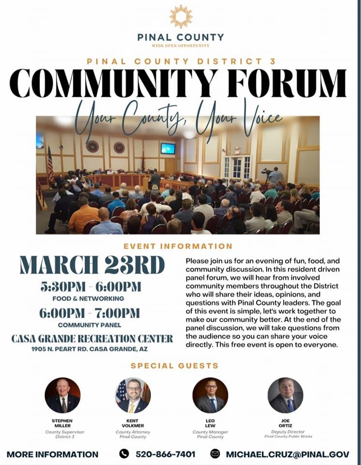 Pinal County District 3 Community Forum
