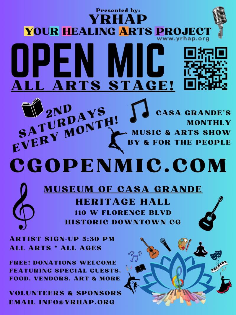 Open Mic All-Arts Showcase! Music & More